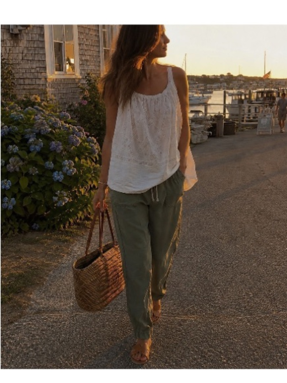 The GREAT Cotton Lace Lattice Top - Picture 1 of 6